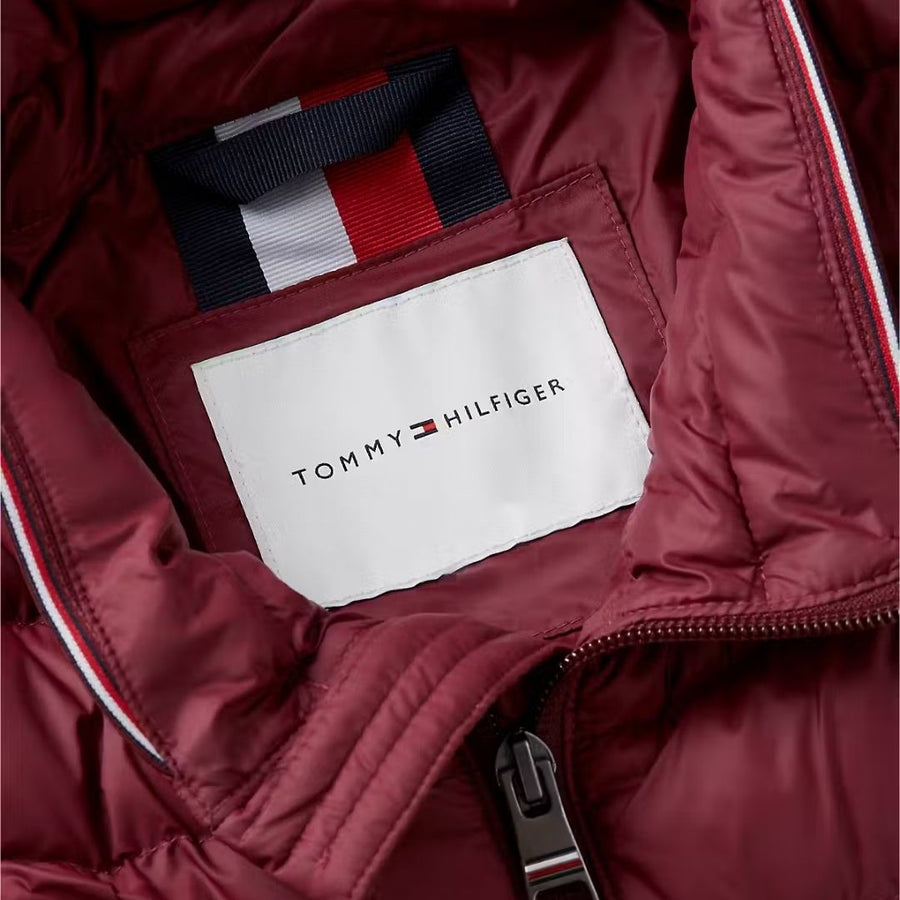 Tommy Hilfiger Packable Recycled Jacket – Burgundy