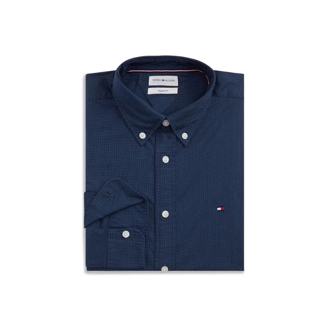 Tommy Hilfiger Dobby Structure Regular Fit Shirt – Navy