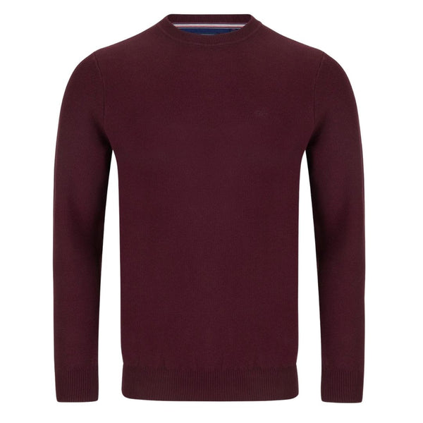 Andre Hook Crew Knit - Burgundy