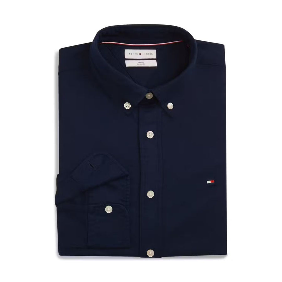 Tommy Hilfiger Flex Flannel Regular Fit Shirt – Navy