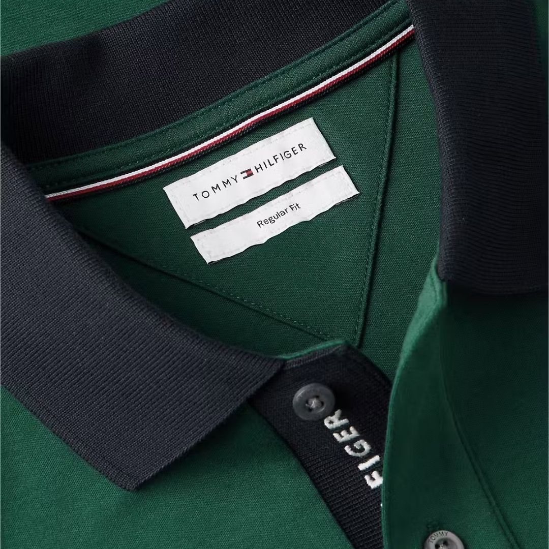 Tommy Hilfiger Interlock Regular Fit Polo Shirt – Green