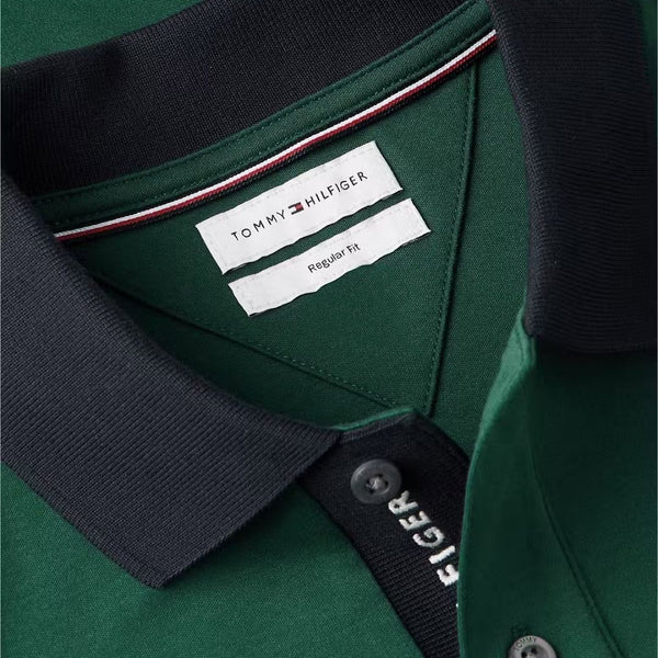 Tommy Hilfiger Interlock Regular Fit Polo Shirt – Green