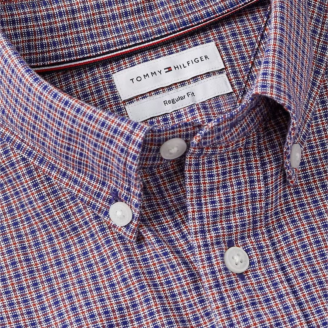 Tommy Hilfiger Heritage Oxford Tartan Regular Fit Shirt – Red