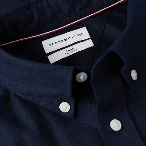 Tommy Hilfiger Flex Flannel Regular Fit Shirt – Navy