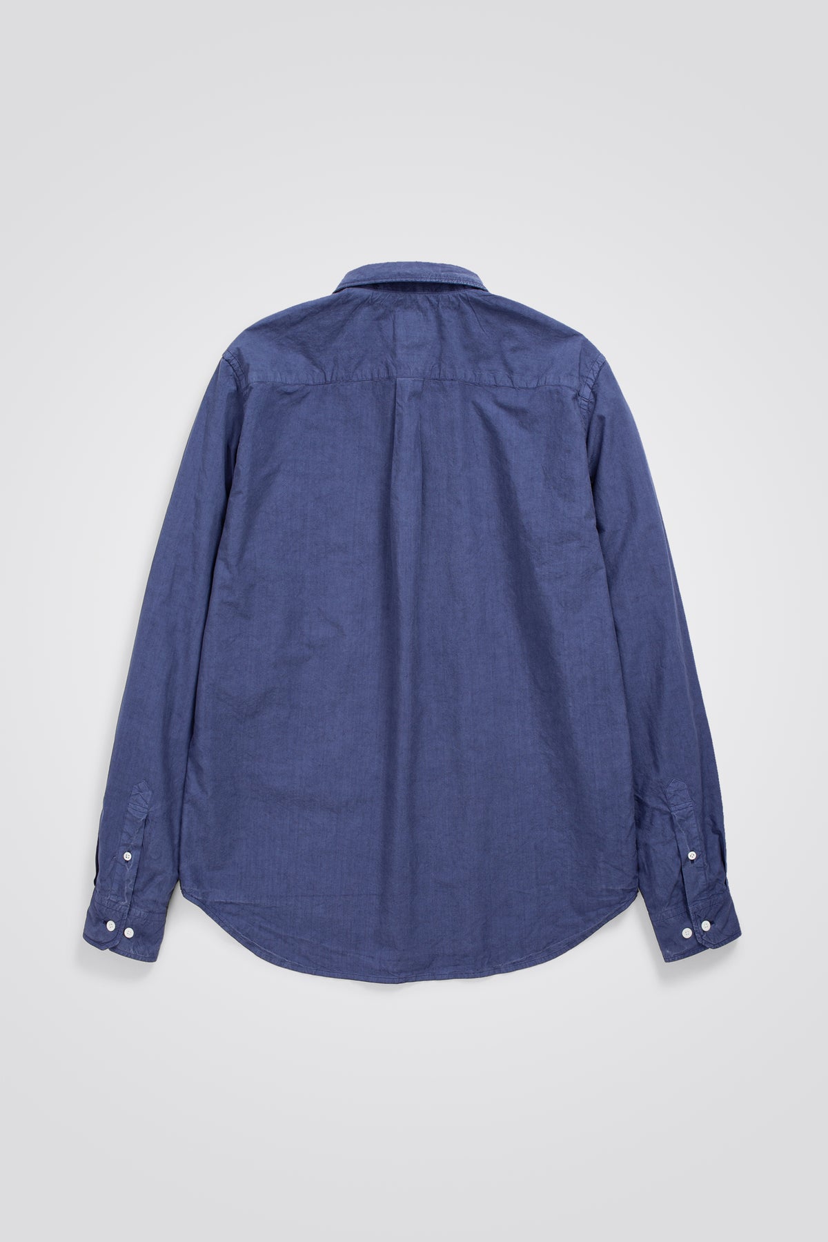 Norse Projects Osvald Cotton Tencel Shirt - Blue
