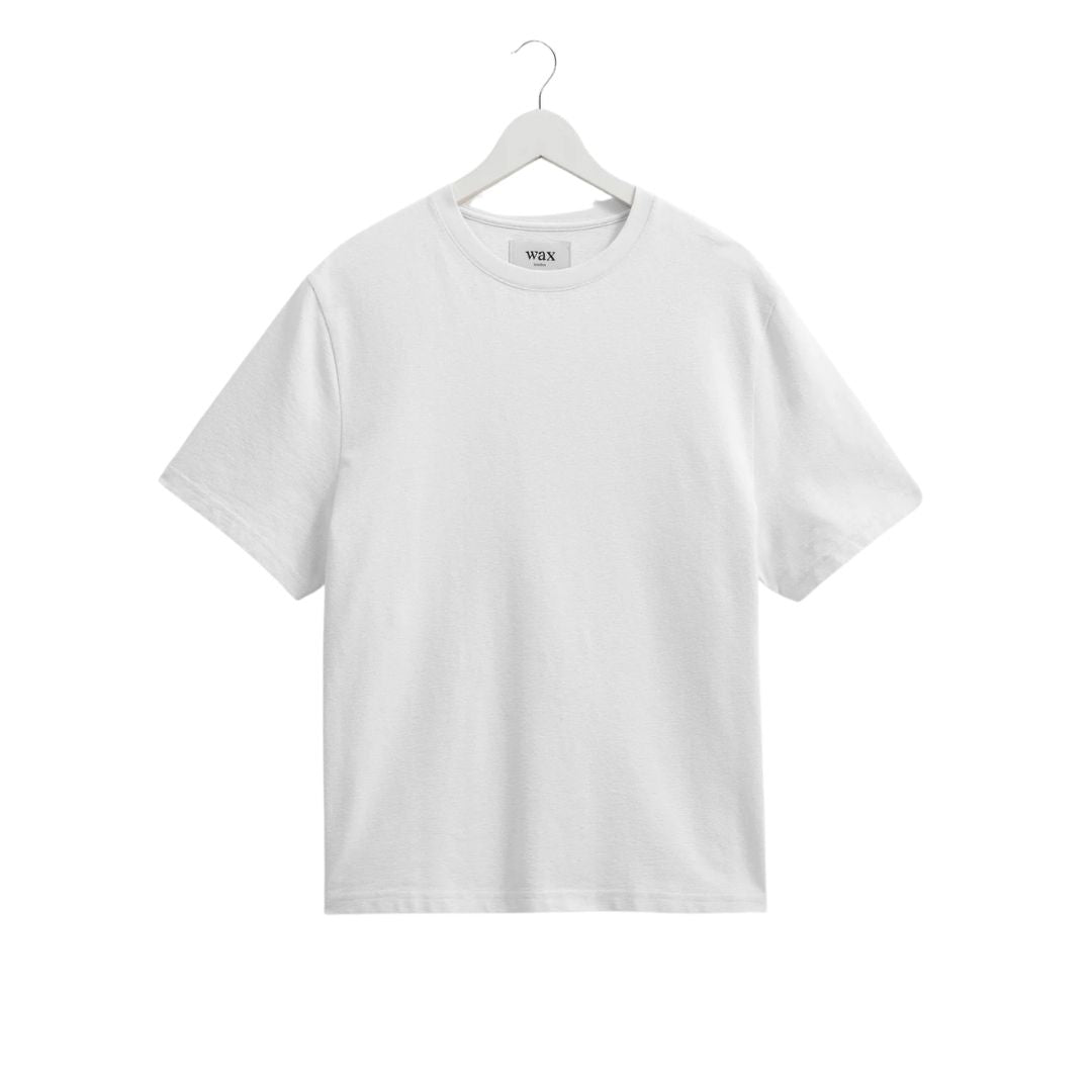 Wax London Dean - Textured Organic Cotton T-Shirt - White