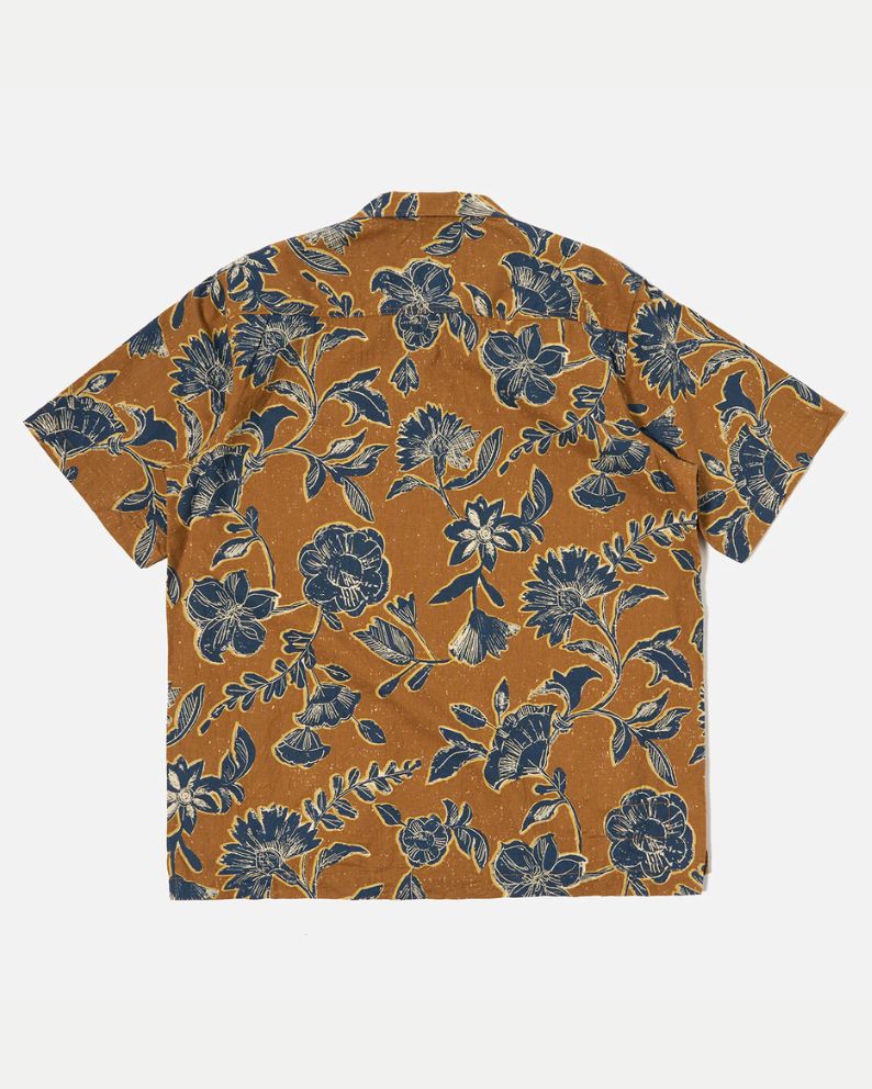 Universal Works Camp Shirt Nippon Flower - Gold