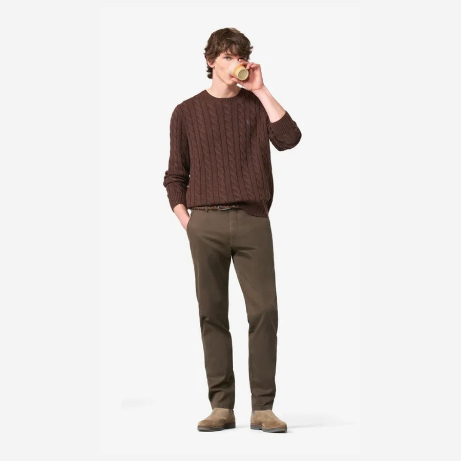 MEYER New York Fine Texture Chinos – Stone
