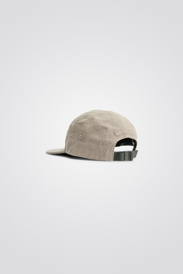 Norse Projects Twill 5 Panel Cap Utility - Khaki