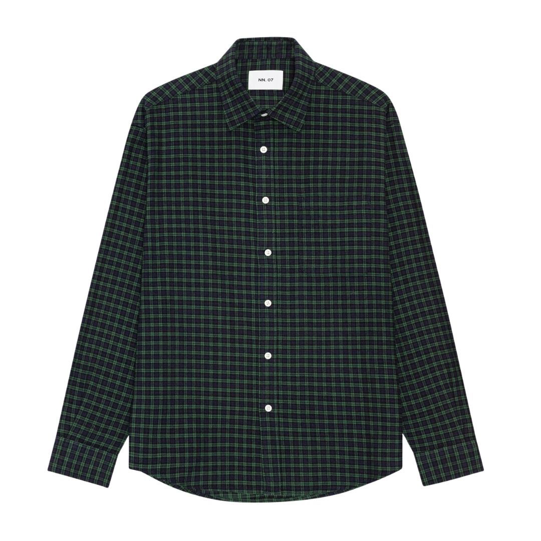 NN07 Deon 5465 Shirt - Indigo Check
