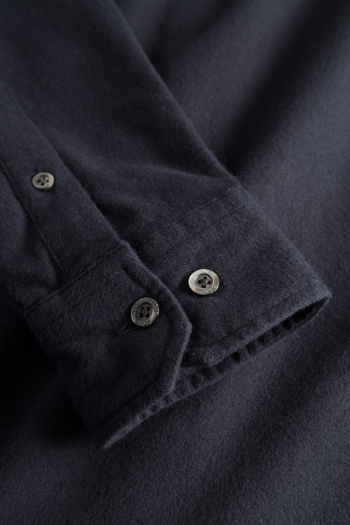 Norse Project Osvald Flannel Shirt - Dark Navy