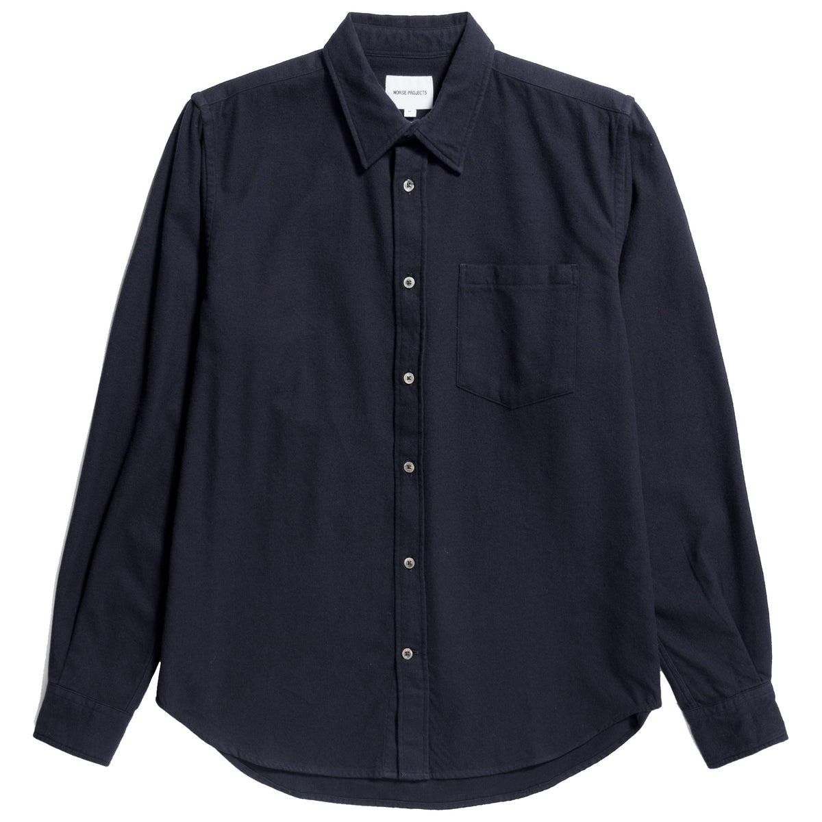 Norse Project Osvald Flannel Shirt - Dark Navy