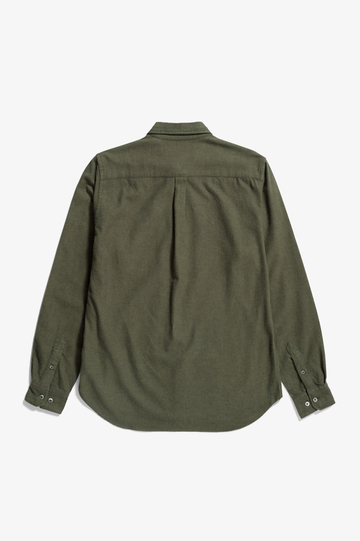 Norse Projects Osvald Flannel Shirt - Sitka Green
