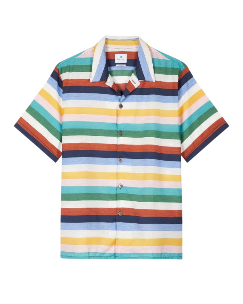 Paul Smith Casual Shirt Striped SS - Multicolour
