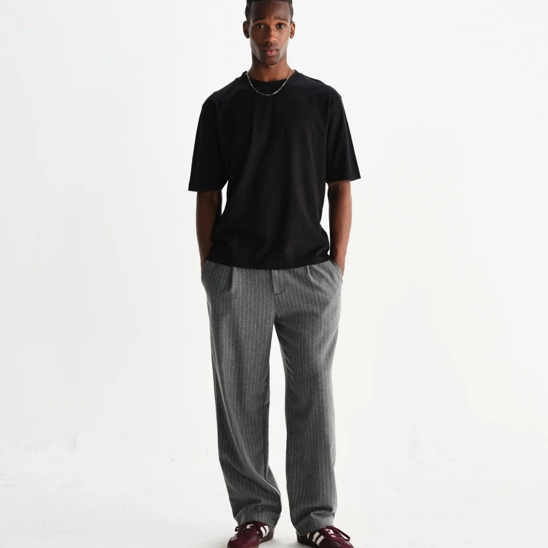 Wax London Milton Compact Organic Cotton T-Shirt - Black