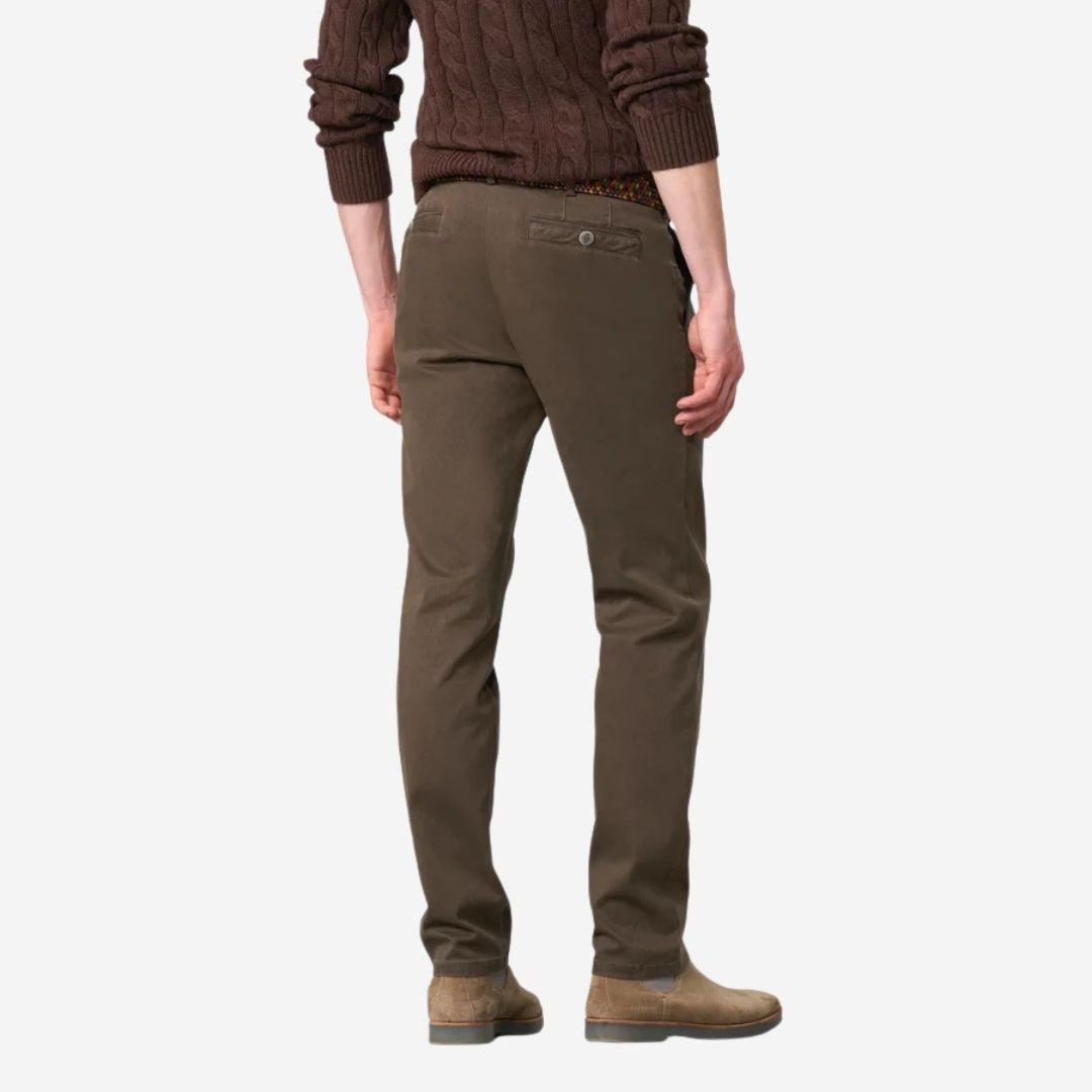 MEYER New York Fine Texture Chinos – Stone
