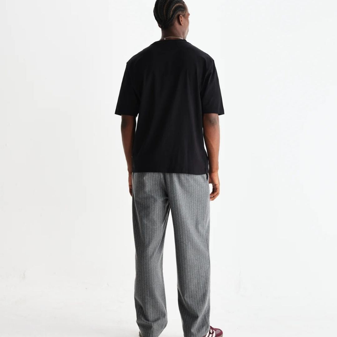 Wax London Milton Compact Organic Cotton T-Shirt - Black