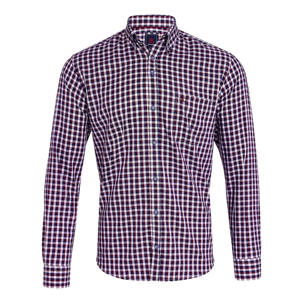 Andre Fahy Long Sleeve Casual Shirt - Burgundy