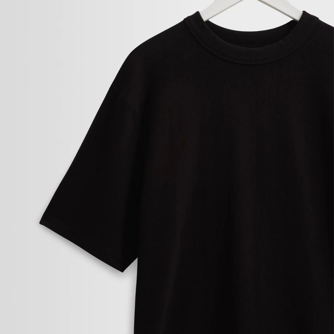 Wax London Milton Compact Organic Cotton T-Shirt - Black