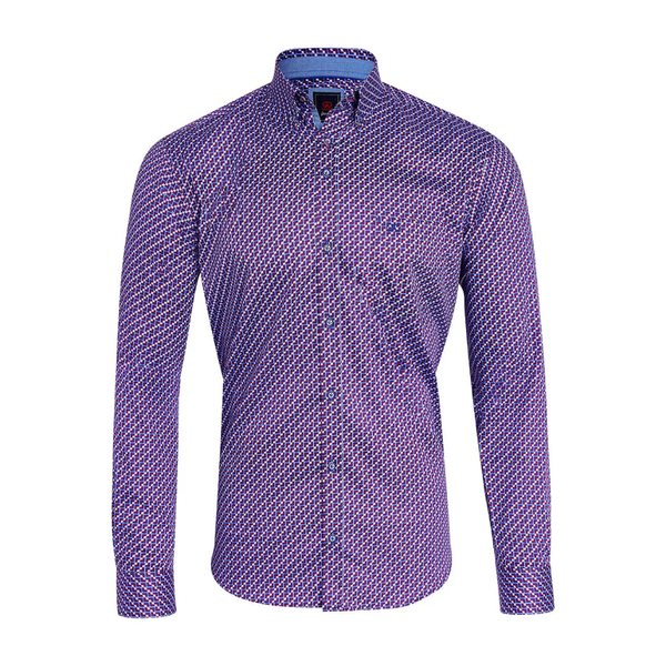 Andre Galvin Long Sleeve Shirt - Burgundy