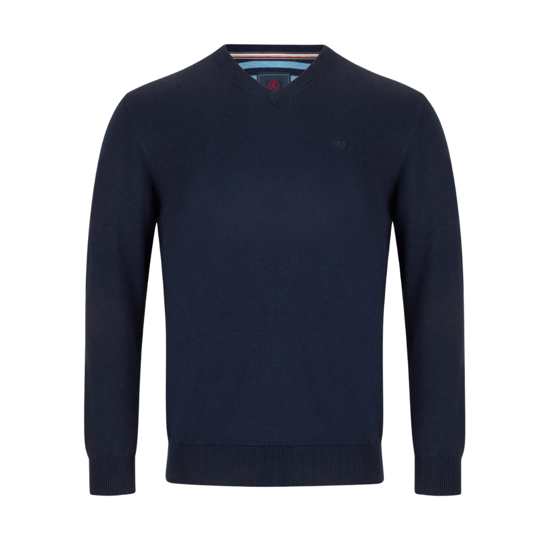Andre Valencia V-Neck - Navy