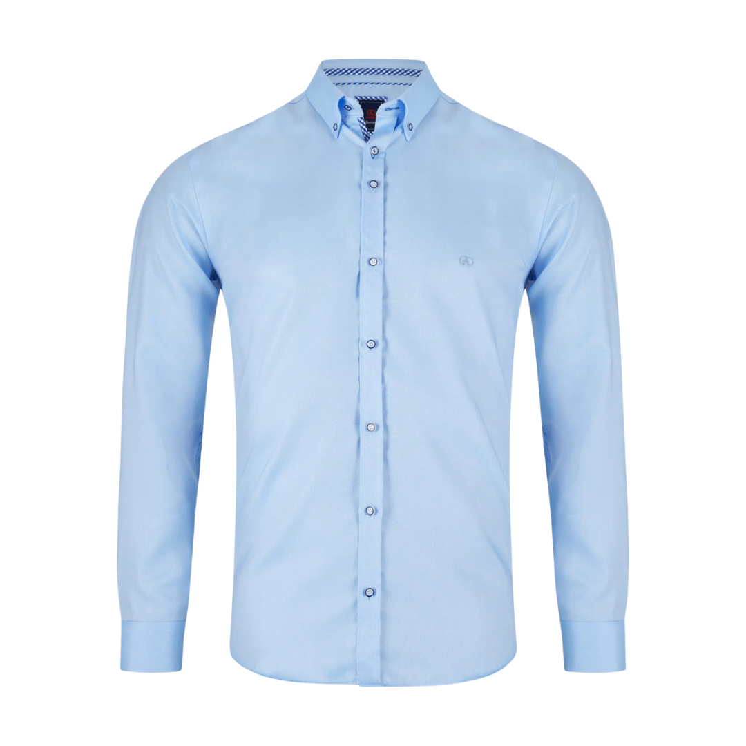 Andre Rhine Long Sleeve Casual Shirt - Blue