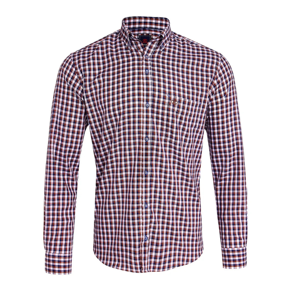 Andre Fahy Long Sleeve Casual Shirt - Tan
