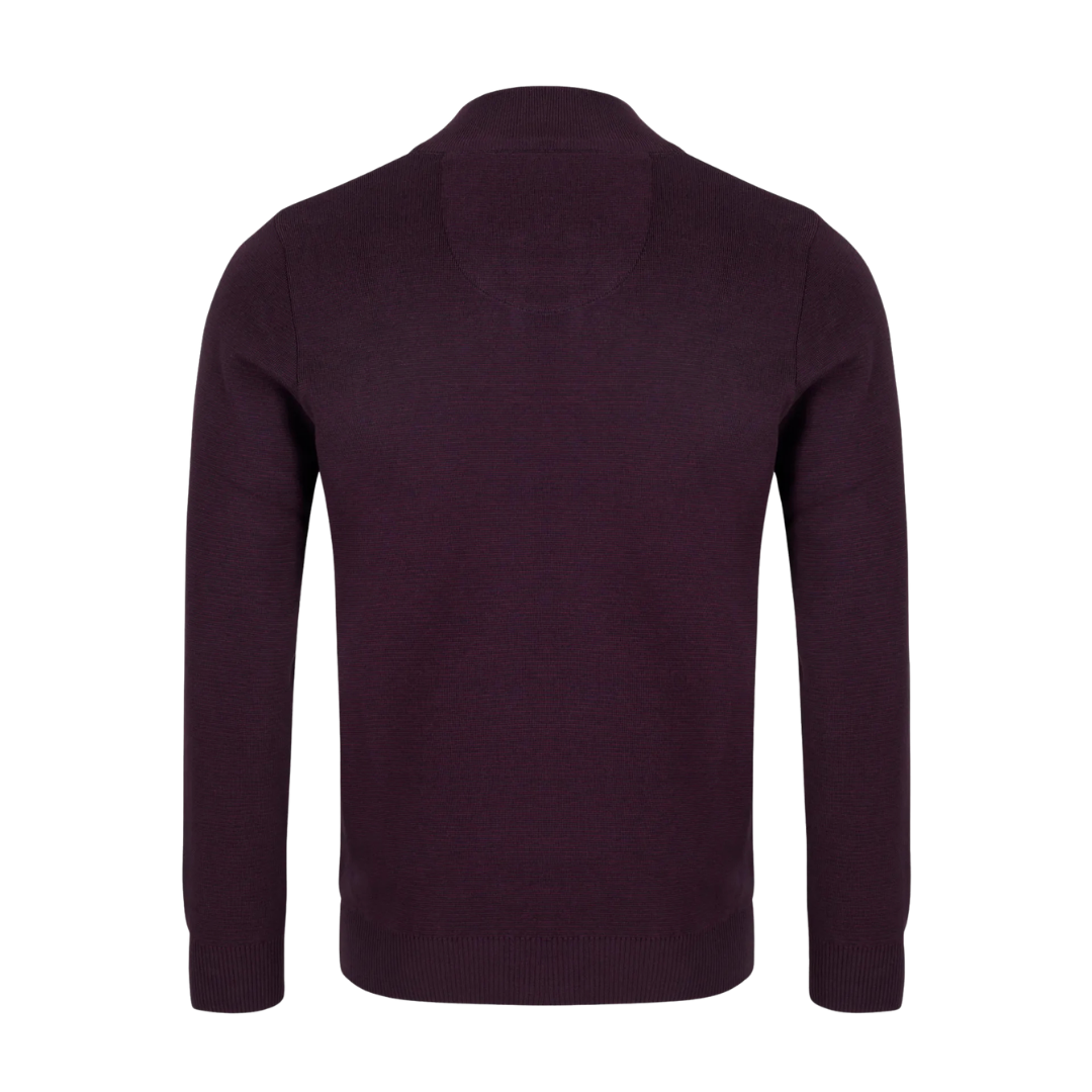 Andre Inch Half Zip - Burgundy