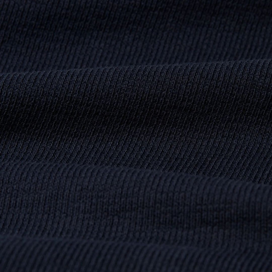 Wax London Dean Textured Organic Cotton T-Shirt - Navy