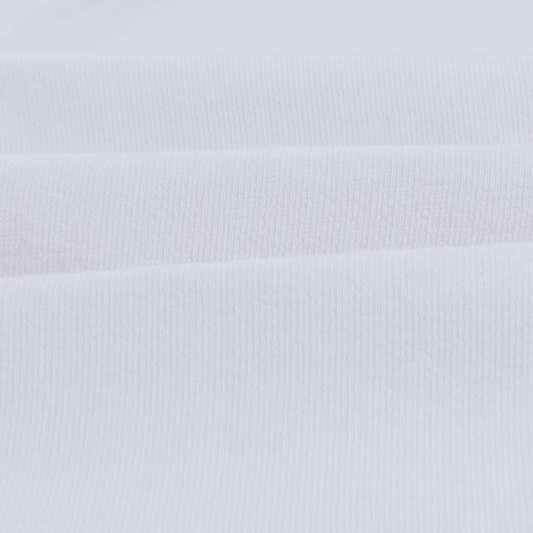 Wax London Dean - Textured Organic Cotton T-Shirt - White