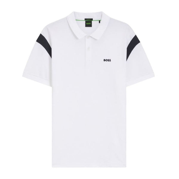 BOSS Green Paddy Polo Shirt – White