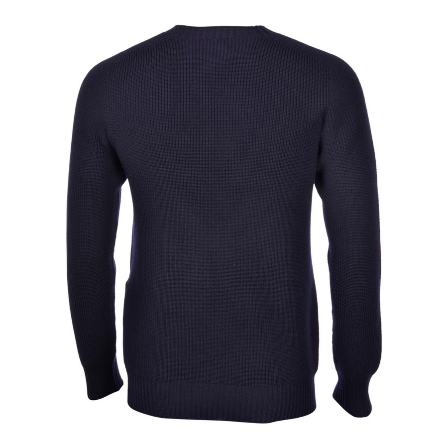Gran Sasso Crew Neck Knit - Navy