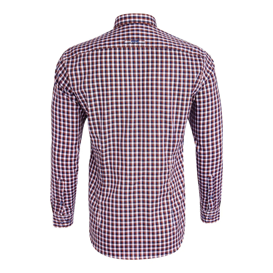 Andre Fahy Long Sleeve Casual Shirt - Tan