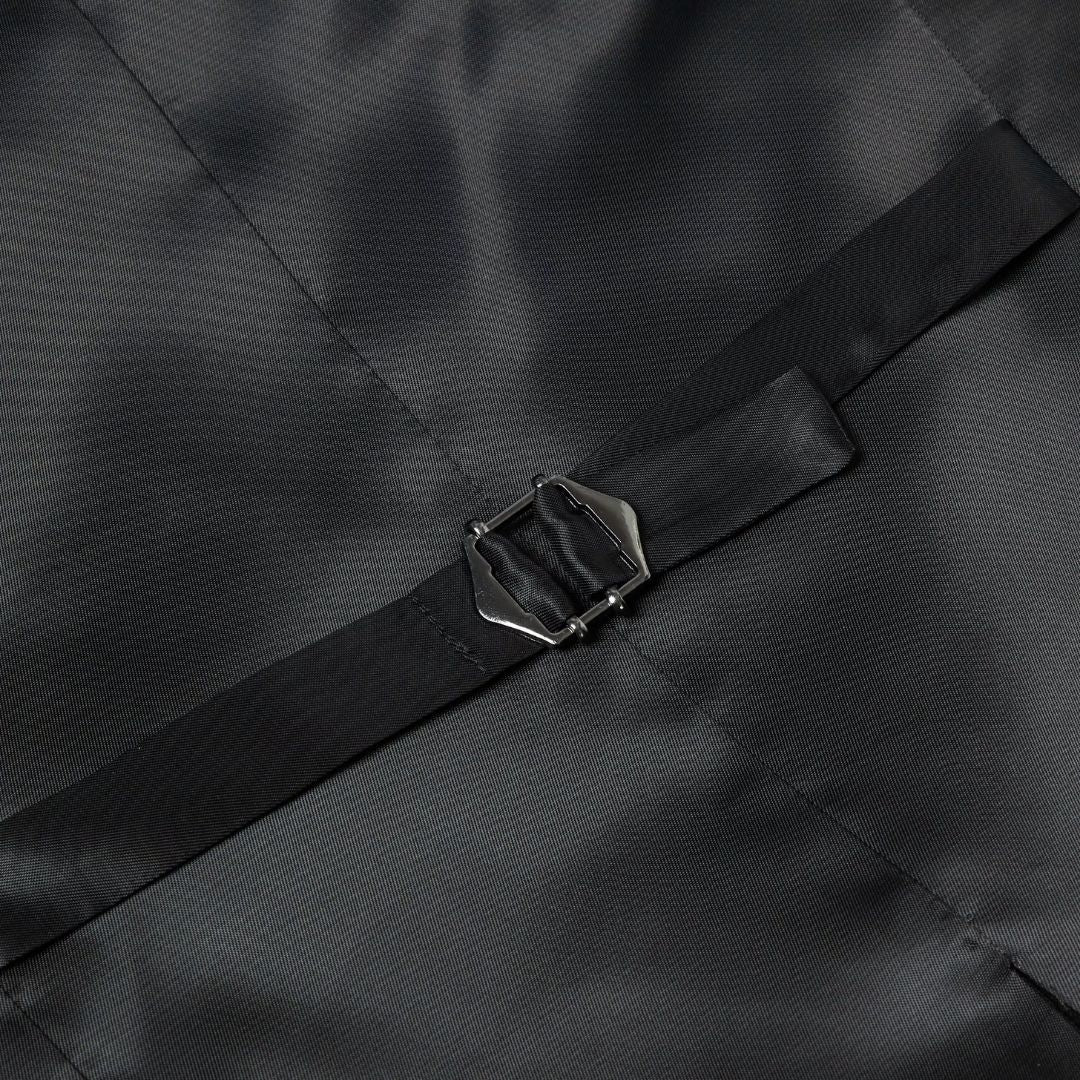 Remus Uomo Black Rino Waistcoat - Black