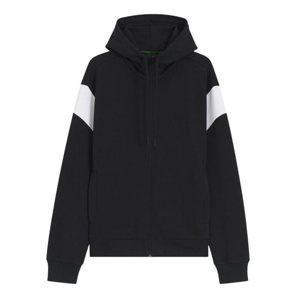 BOSS Green Regular Fit Piqué Zip Sweatshirt – Dark Blue