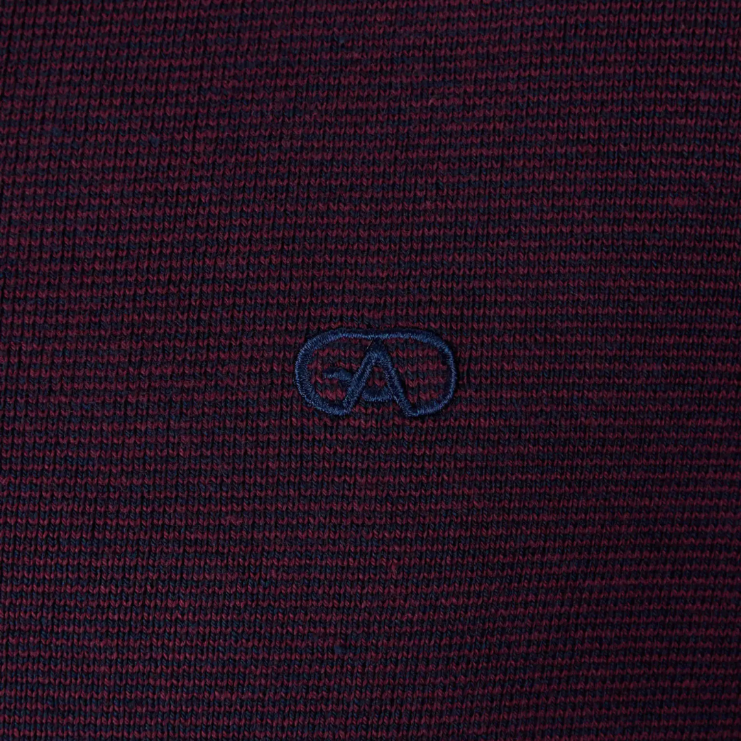 Andre Inch Half Zip - Burgundy