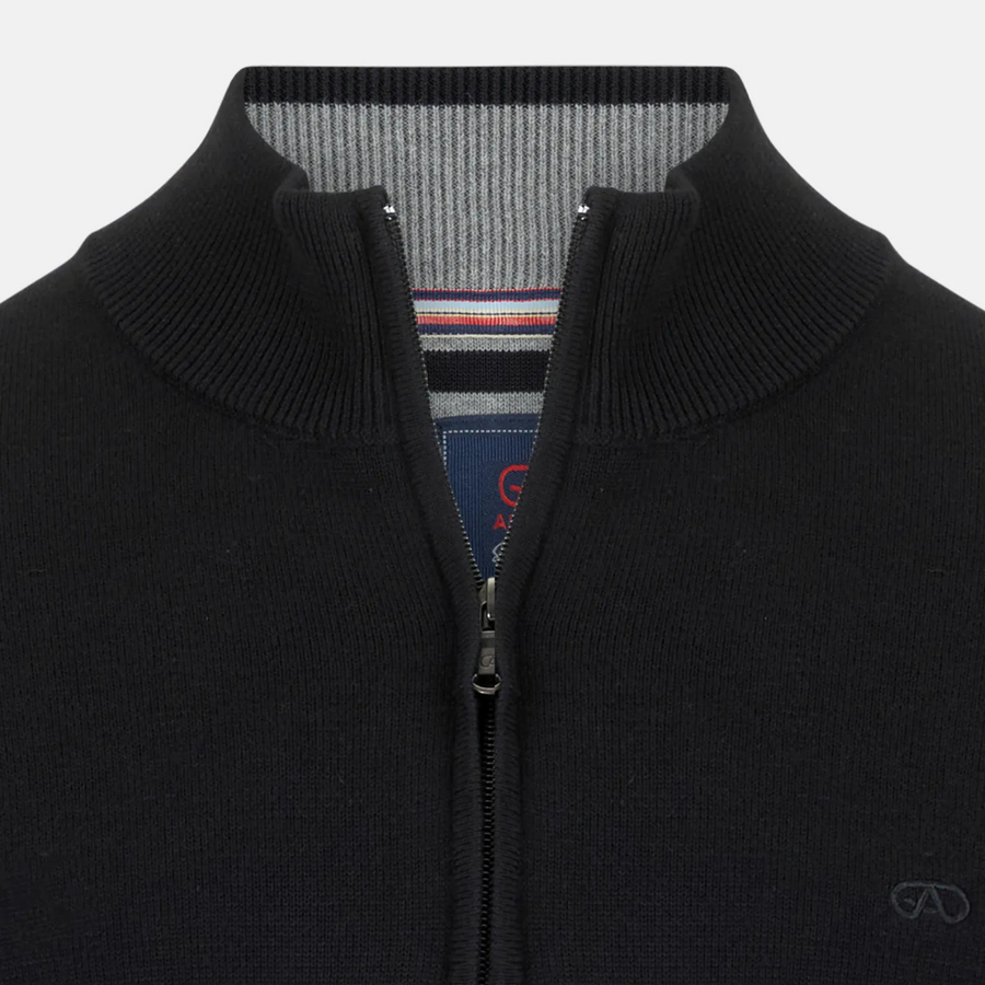 Andre Tory Half Zip - Black