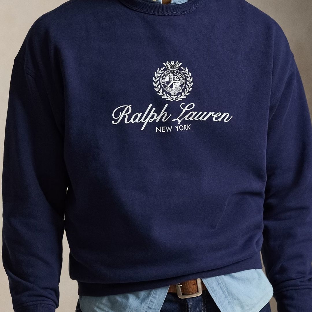 Polo Ralph Lauren Relaxed Fit Fleece Graphic Sweatshirt - Newport Navy