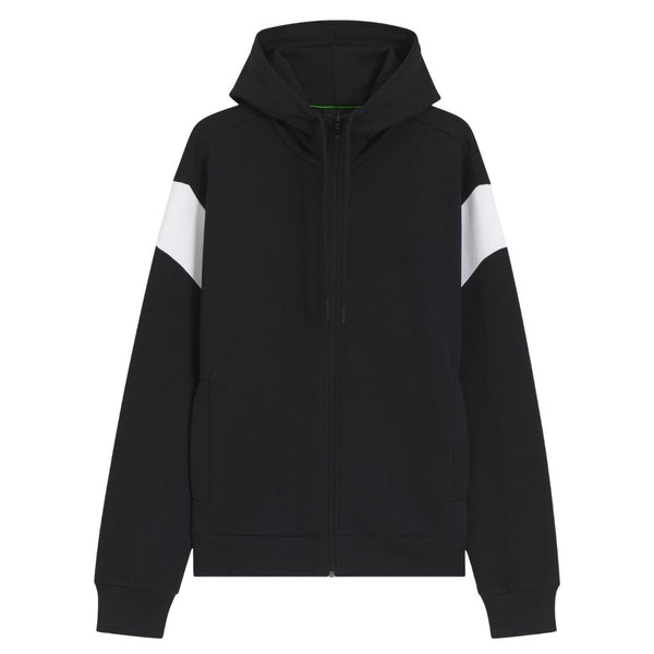 Boss Green Regular-fit zip-up sweatshirt in spacer piqué - Dk Blue