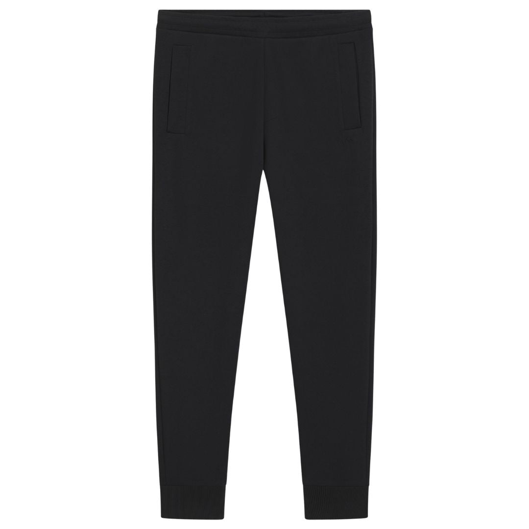 Boss Green Cotton-blend tracksuit bottoms with embroidered logo - Dk Blue