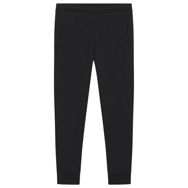 Boss Green Cotton-blend tracksuit bottoms with embroidered logo - Dk Blue