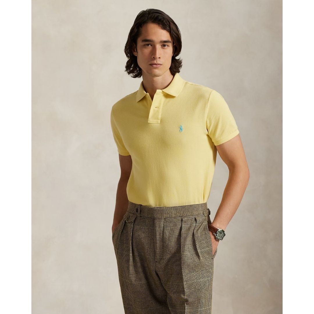 Polo Ralph Lauren The Iconic Mesh Polo Shirt - Corn Yellow