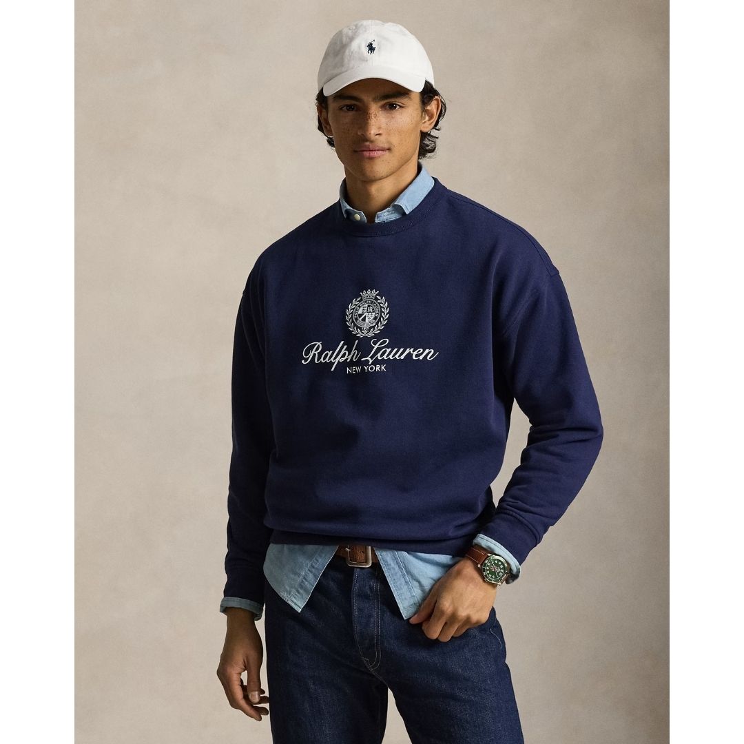 Polo Ralph Lauren Relaxed Fit Fleece Graphic Sweatshirt - Newport Navy