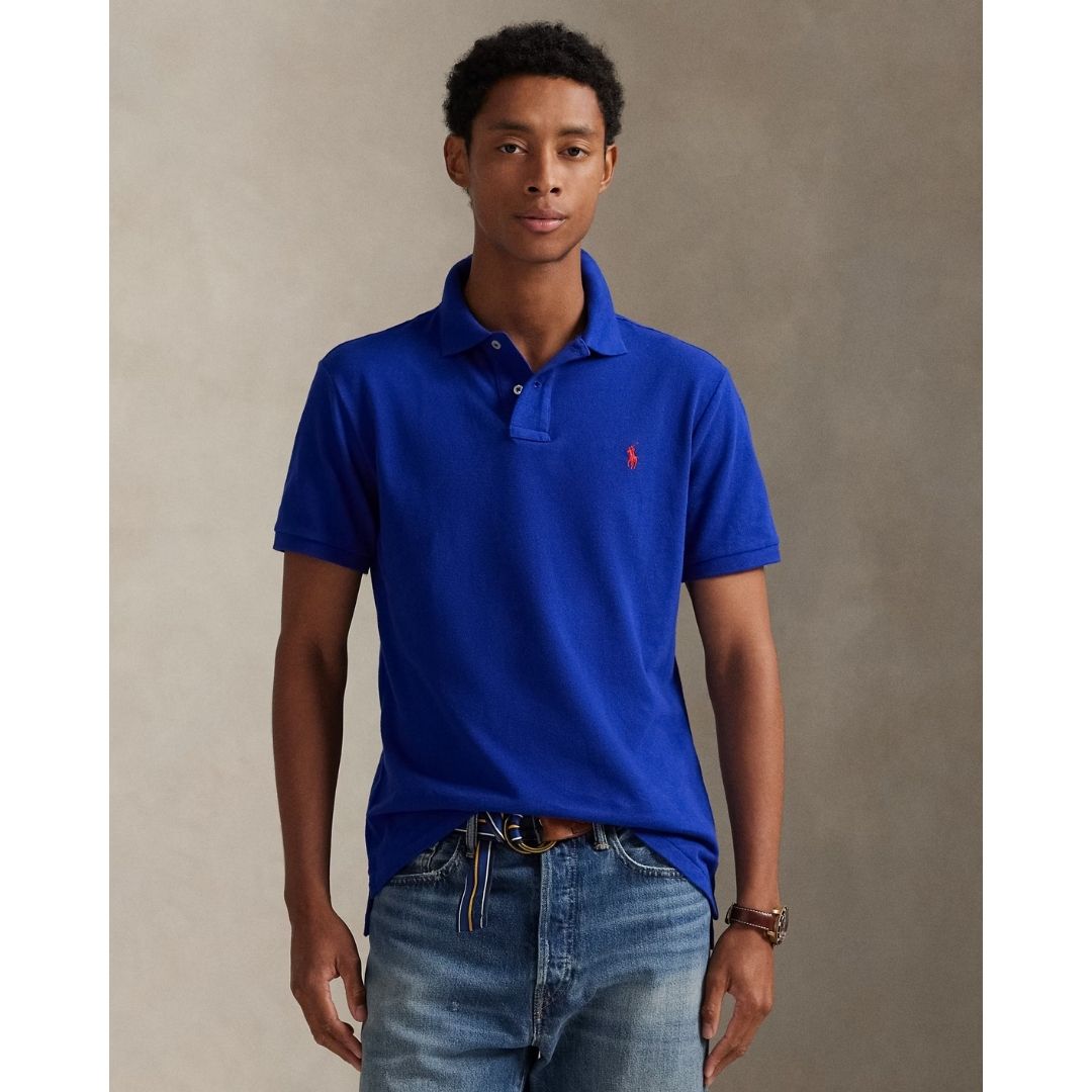 Polo Ralph Lauren The Iconic Mesh Polo Shirt - Heritage Blue/Royal