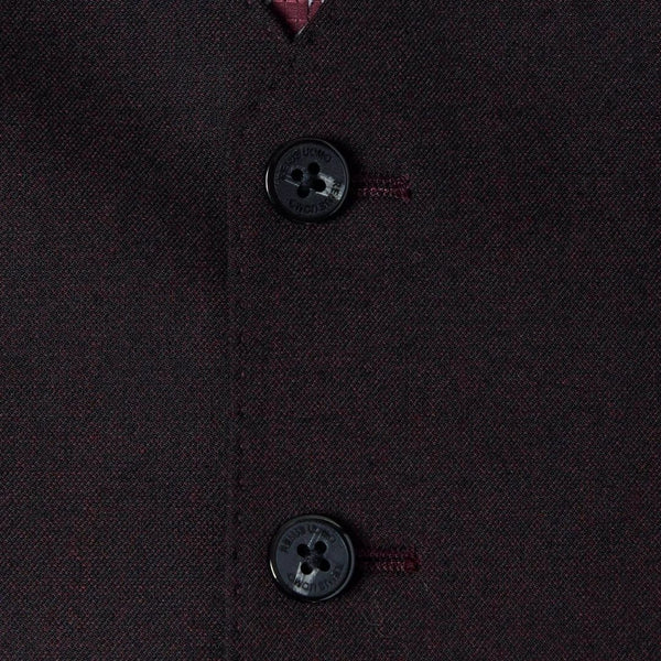 Remus Uomo Dark Red Peppe Mix + Match Suit Waistcoat - Wine