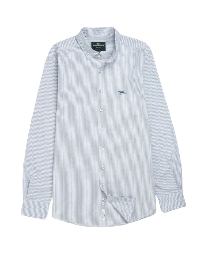 Rodd &amp; Gunn Gunn Oxford Stripe - Horizon Blue