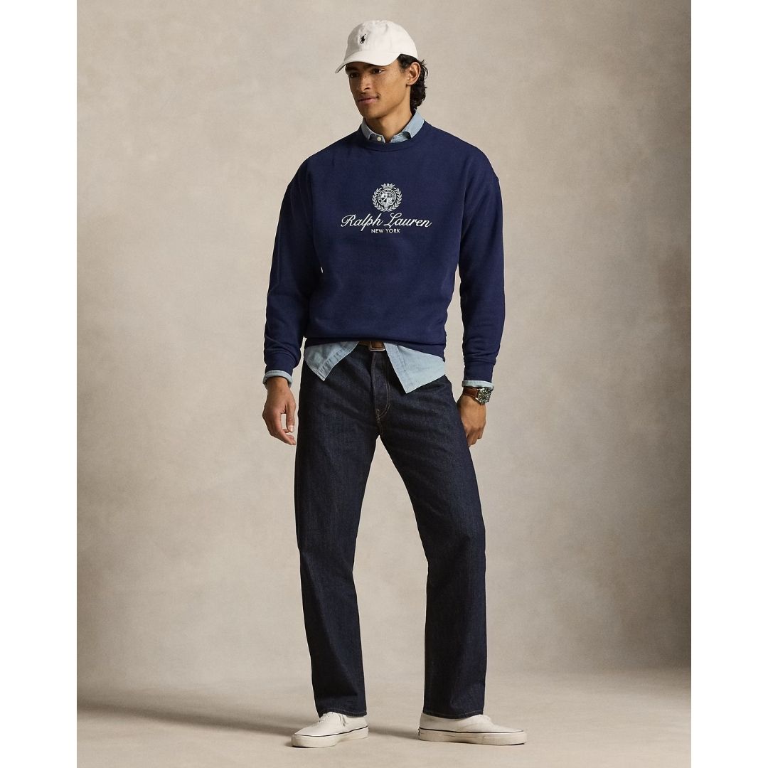 Polo Ralph Lauren Relaxed Fit Fleece Graphic Sweatshirt - Newport Navy