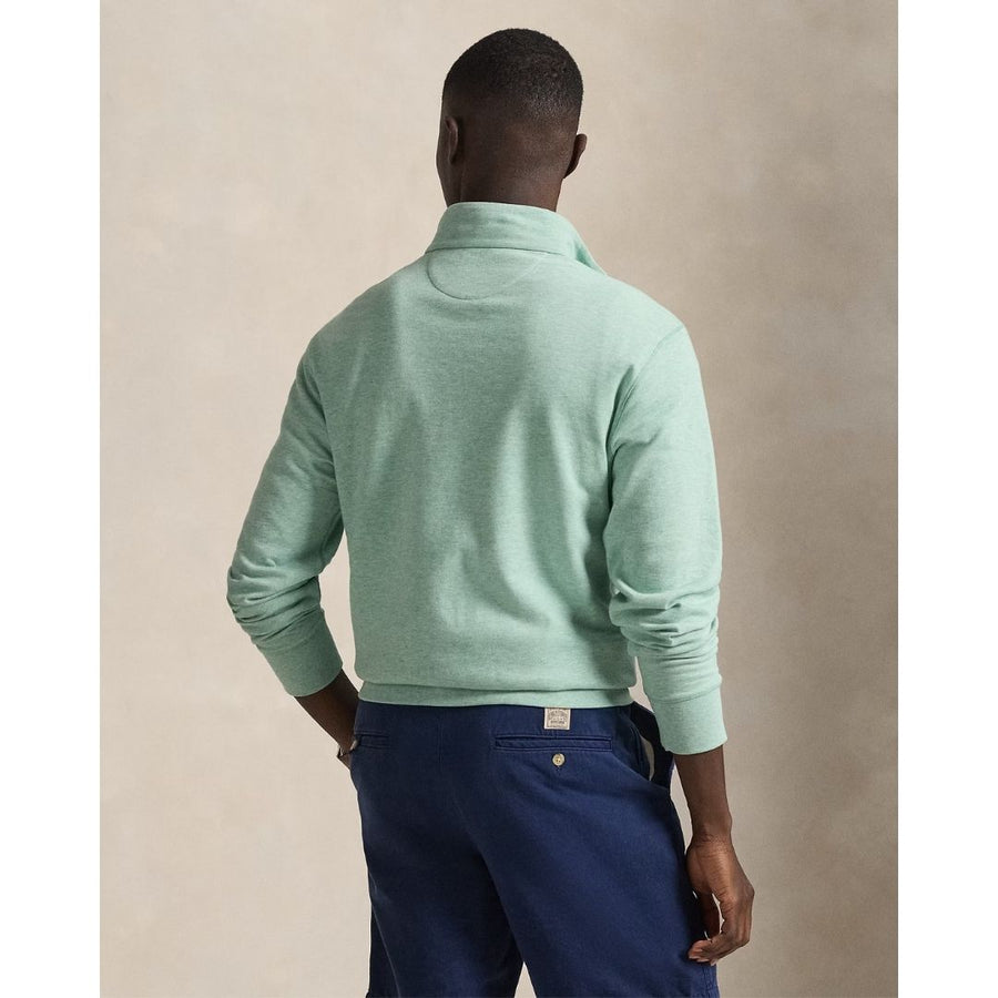 Polo Ralph Lauren Luxury Jersey Quarter-Zip Pullover - Celadon Green
