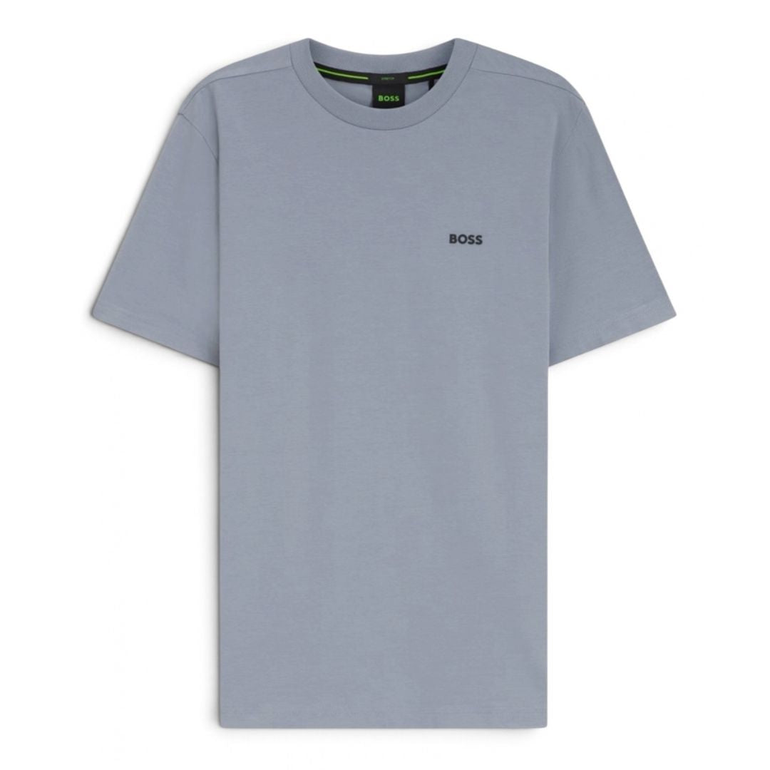 BOSS Green Stretch-Cotton T-Shirt – Grey