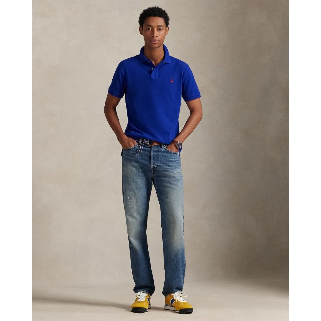 Polo Ralph Lauren The Iconic Mesh Polo Shirt - Heritage Blue/Royal